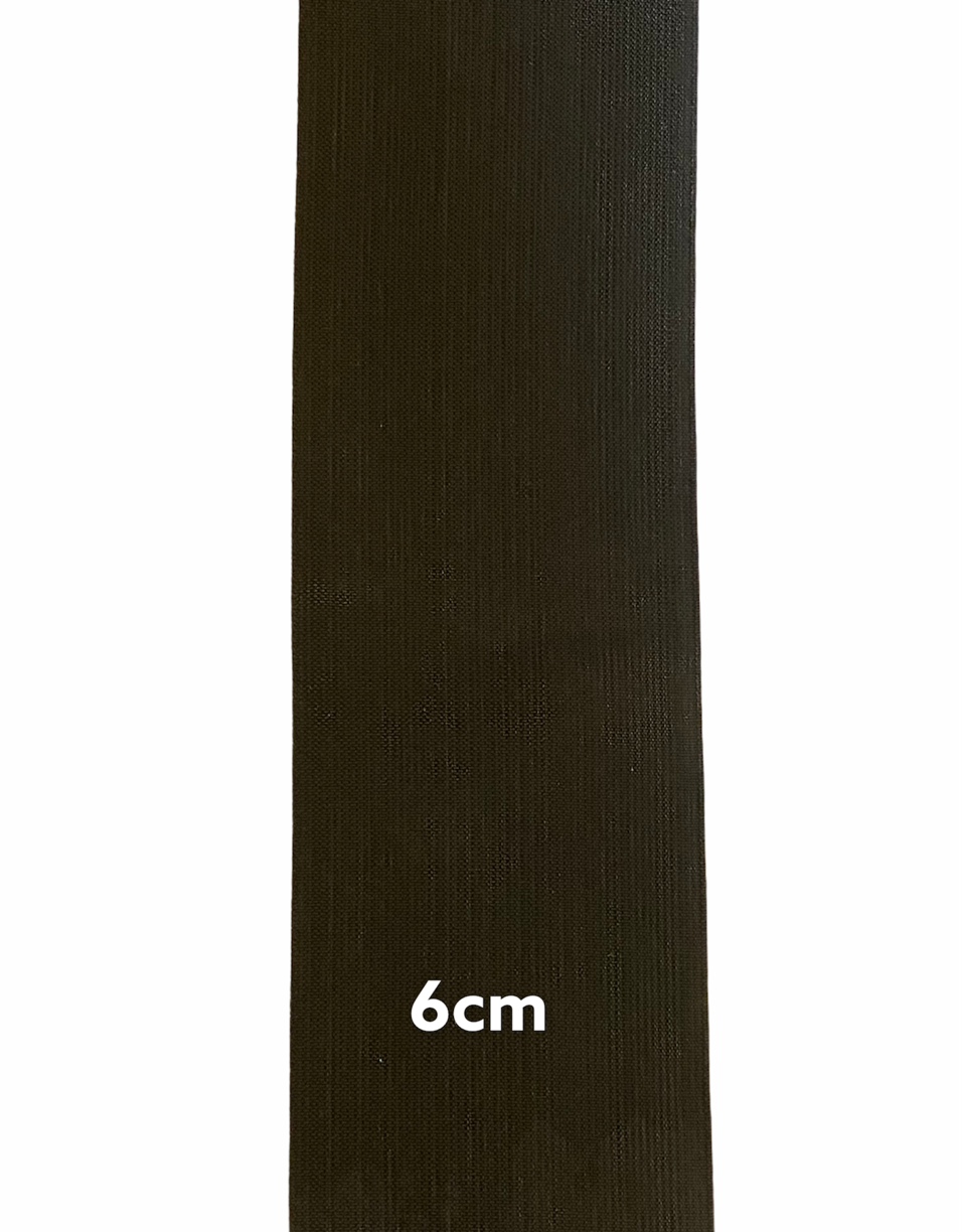 Guma odevná 6cm; 1,5m; čierna