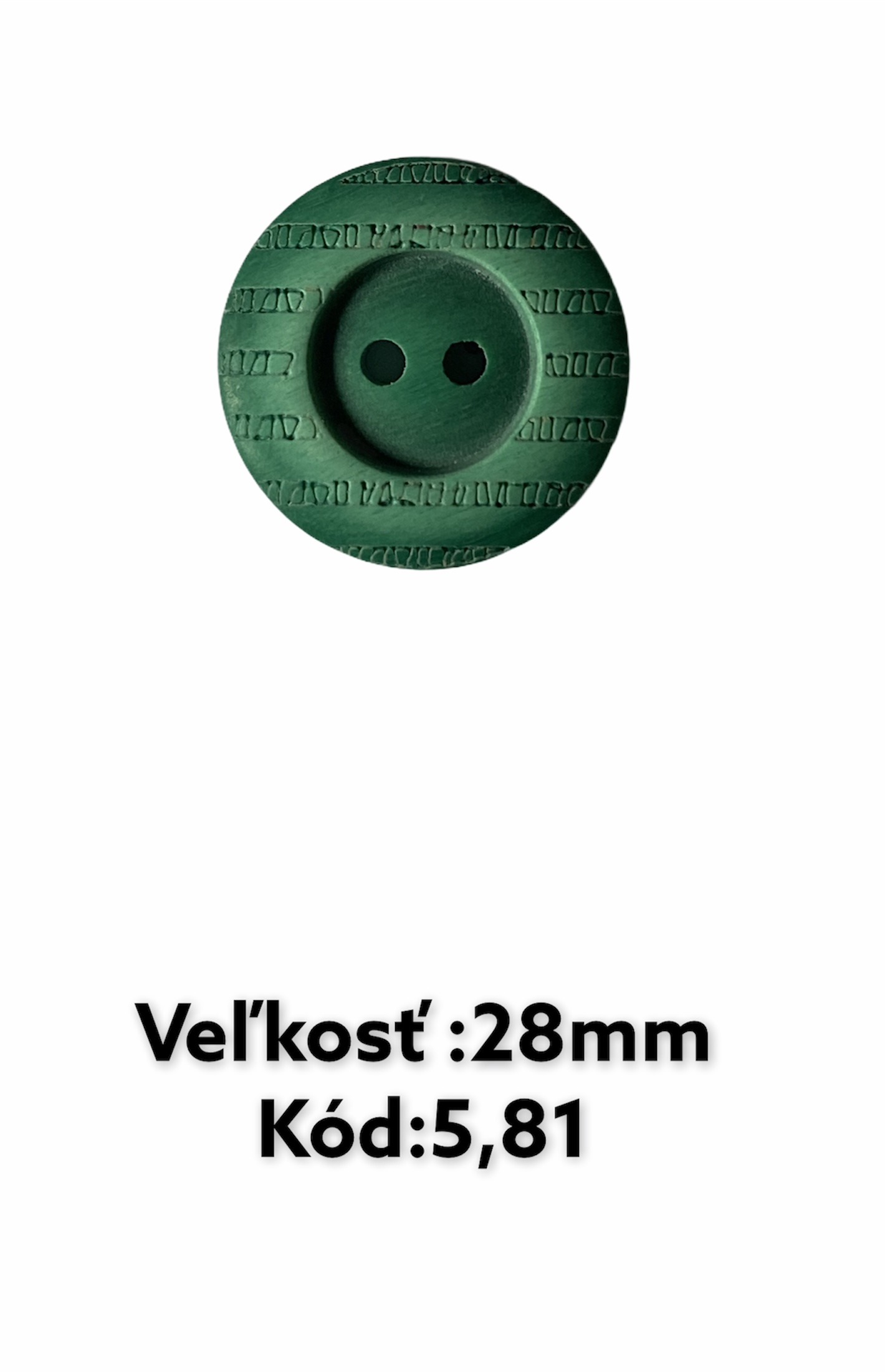 Gombík polyestorový;5,81; 23mm, 1ks