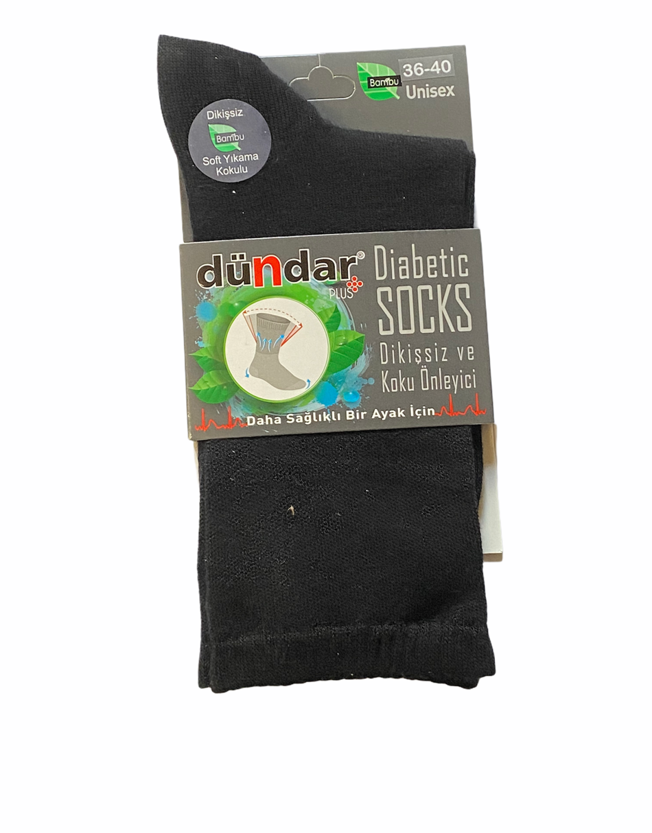 Ponožky pre diabetikov 36-40, čierna