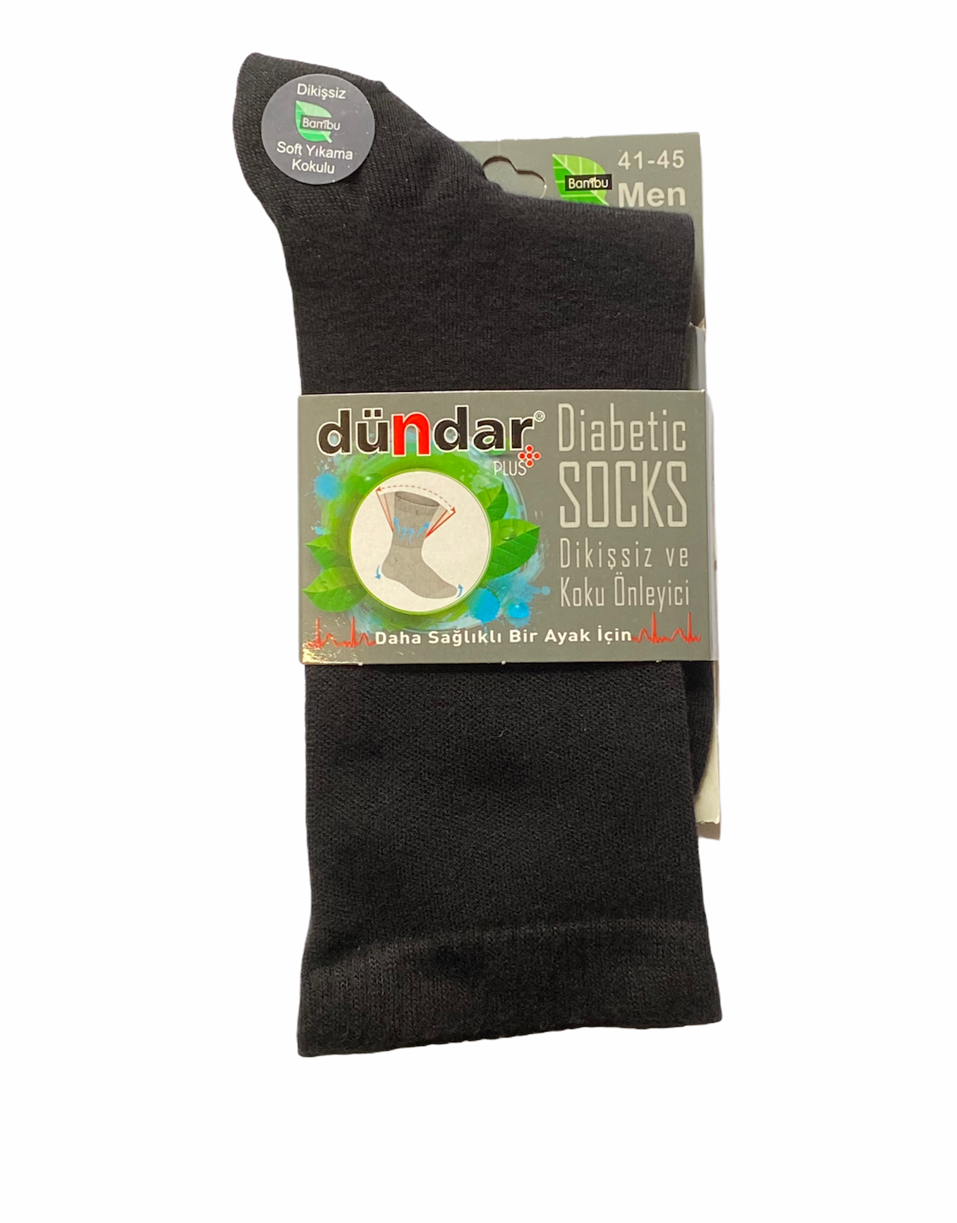 Ponožky pre diabetikov 41-45; čierna