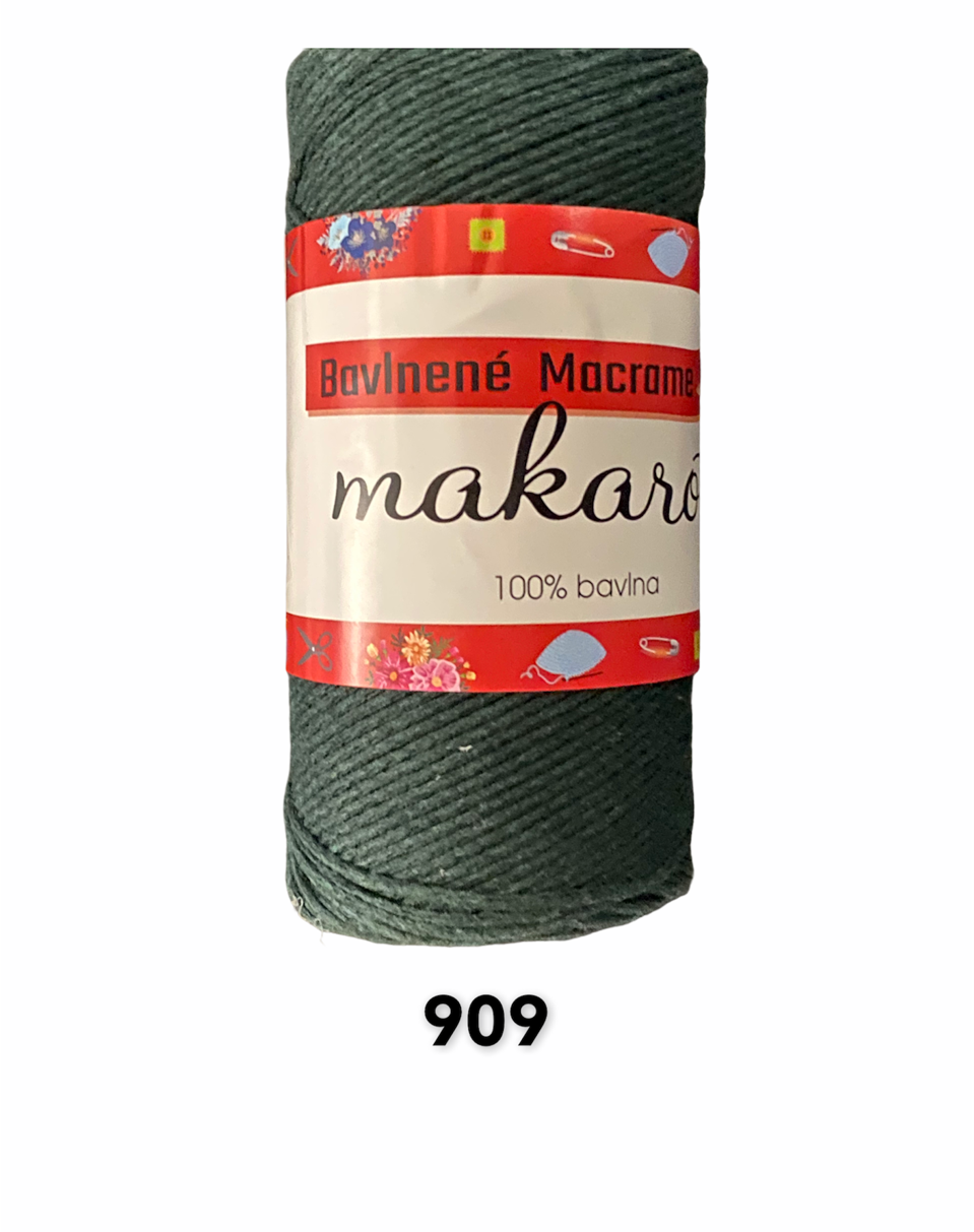 Bavlnené Macrame Makarony 250g, 909