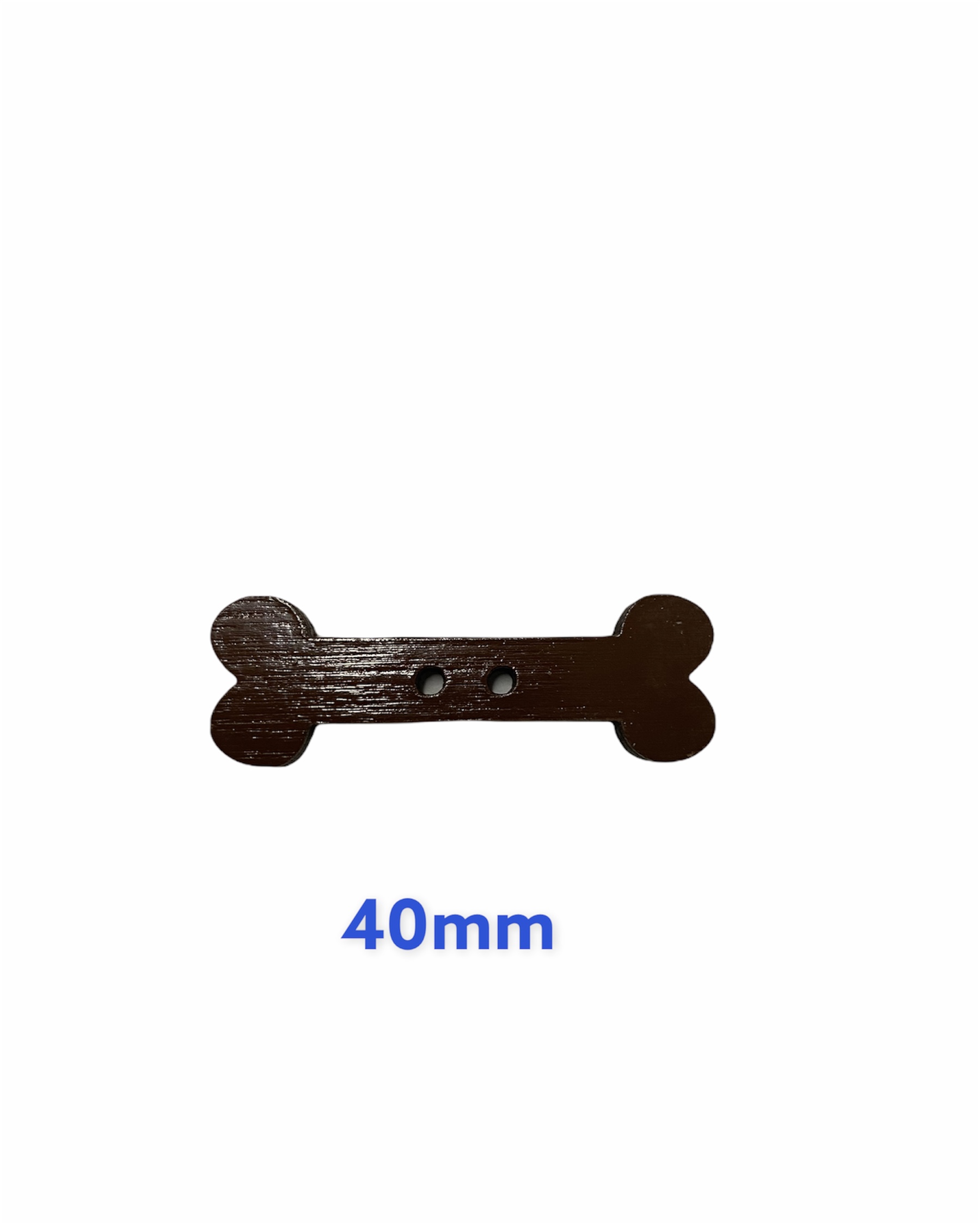 Gombík dekoračný drevený 5,40; 40mm, 1ks; čokoládová